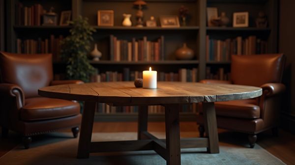 Tables basses rondes : explorez des styles variés et pratiques